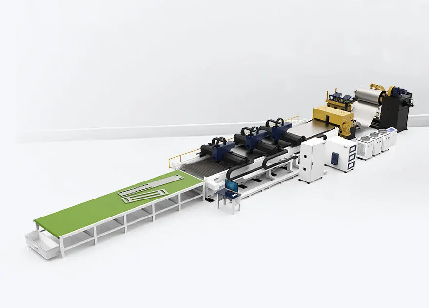 Top Ranked Automatic Coil Fed Laser Sheet Cutting Machine for Fiber Laser Metal Cutting