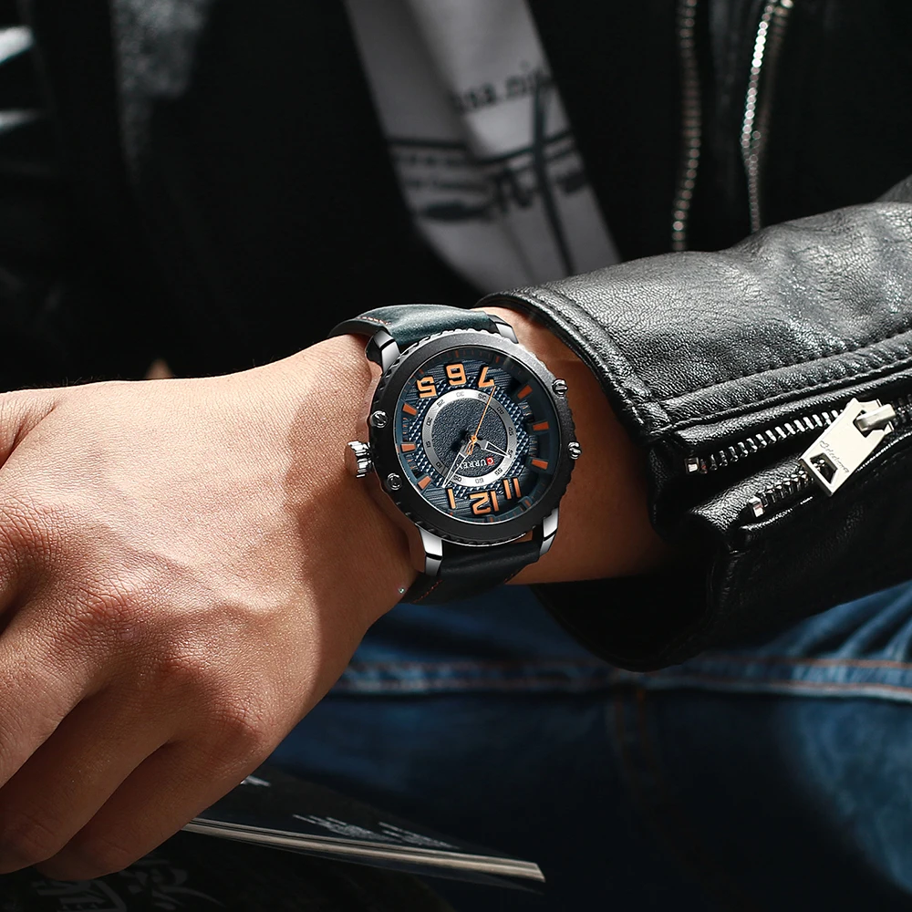 Top CURREN 8341 Watch Mens New Leather Fashion Watches Men Wrist Luxury Quartz Clock Business Wristwatches Relogio Masculino