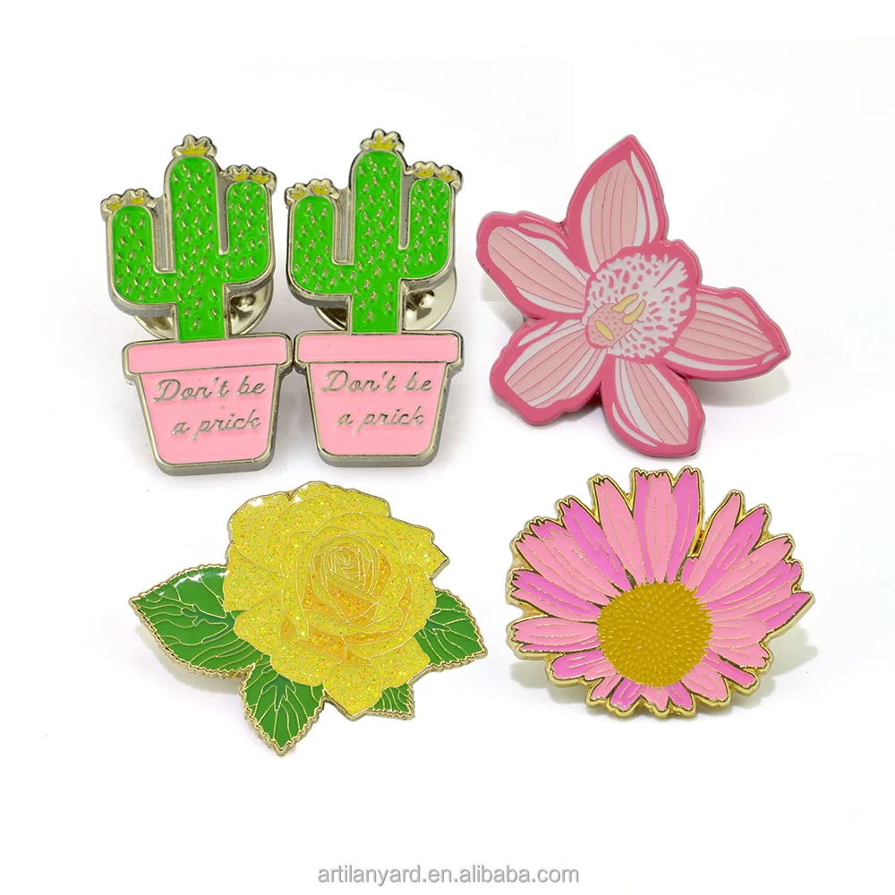 Locking Pin Back Brooch Lapel Pin Badge Butterfly Bee Hard Soft Enamel Lapel Pin Crafts Gift Custom