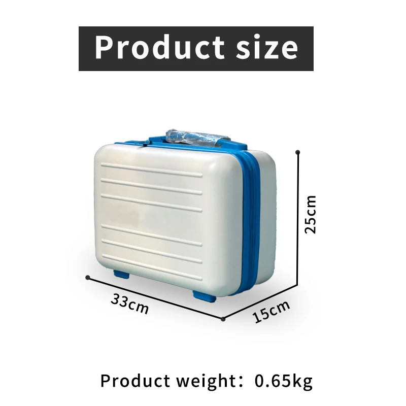 Pc 14 Inch Mini Luggages Cosmet Case Fashion Cosmetic Travel Case Hand Hard Shell Makeup Luggage Low Price Direct Sales Abs