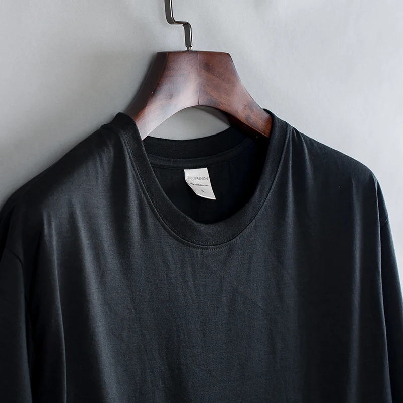 China Manufacturer 100% Cotton Mens T Shirt Short Sleeve Plain Black And White Tshirt For Men