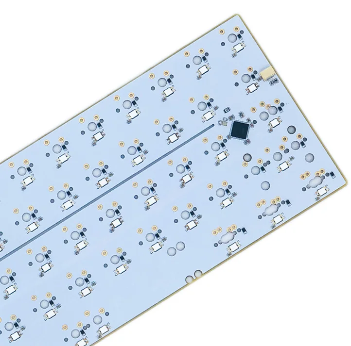 Open Source Qmk Via Custom Circuit Boards 75 Percent 75% gaming Mechanical RGB Hot Swap ISO Keyboard PCB Prototype with fn