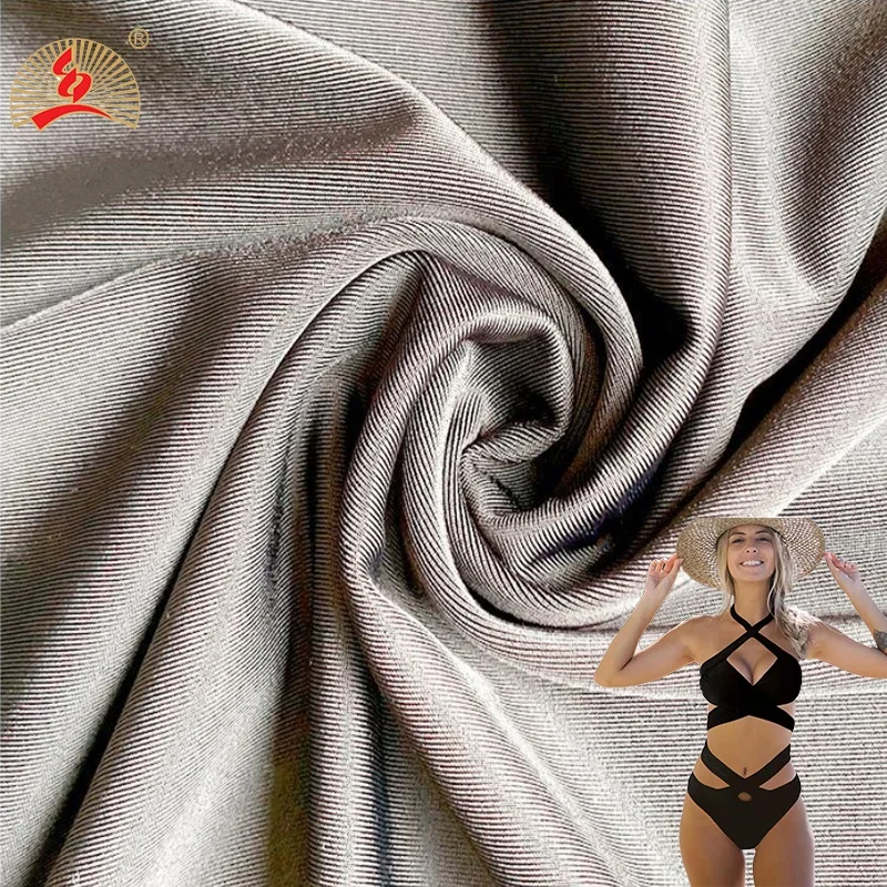 Cheap Price Wholesale Plain Dyed 4 Way Stretch Satin Cloth High Elastic Lycra Tricot Knit Semi-light Nylon Swimming Fabric