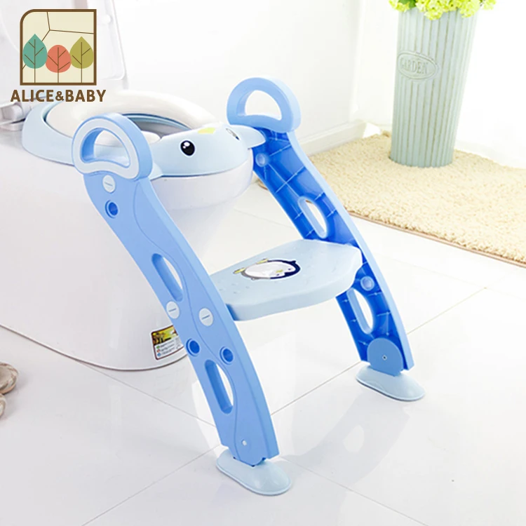 
Space Save Folding Design Kids potty seat ladder trainer fit to adult toilet 