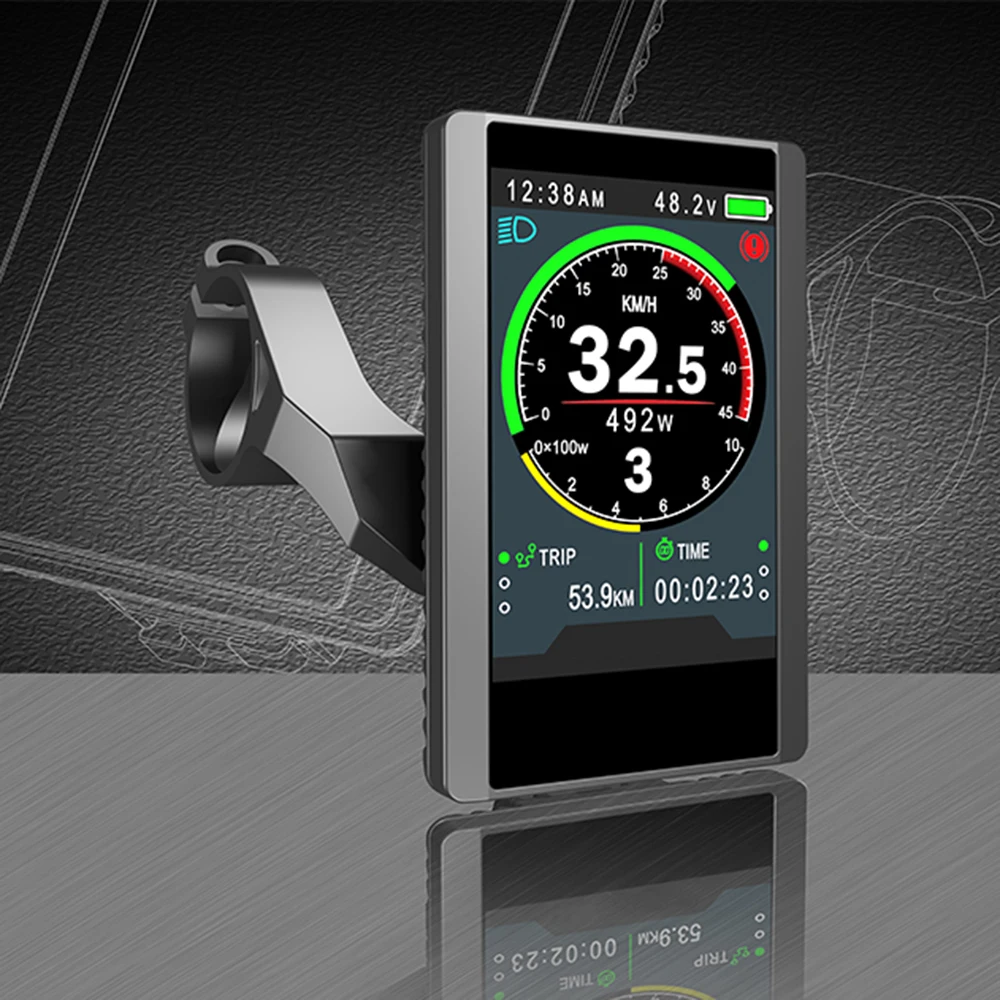 Greenpedel New Design Bafang BBS01 BBS02 BBSHD Mid Motor Kit  850C Waterproof Colorful Display