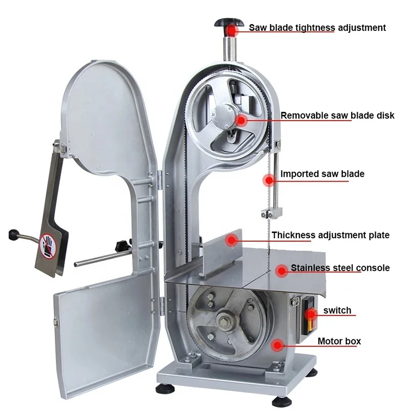 Factory wholesale mini band saw for meat and bones professional bone saw bone saw jg210