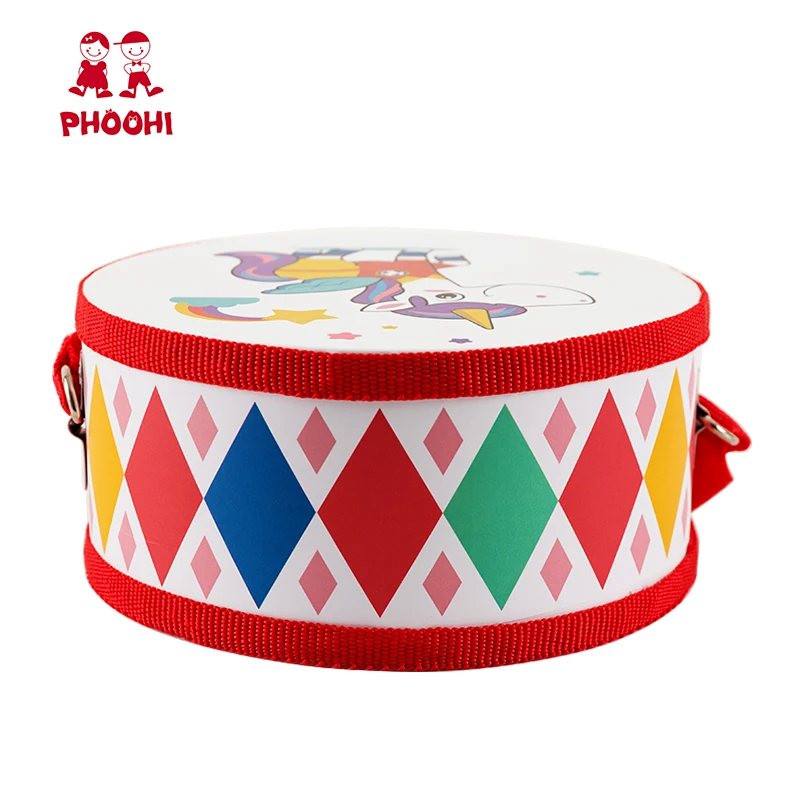 Новое поступление, набор музыкальных инструментов, детские развивающие деревянные барабанные игрушки в виде единорога