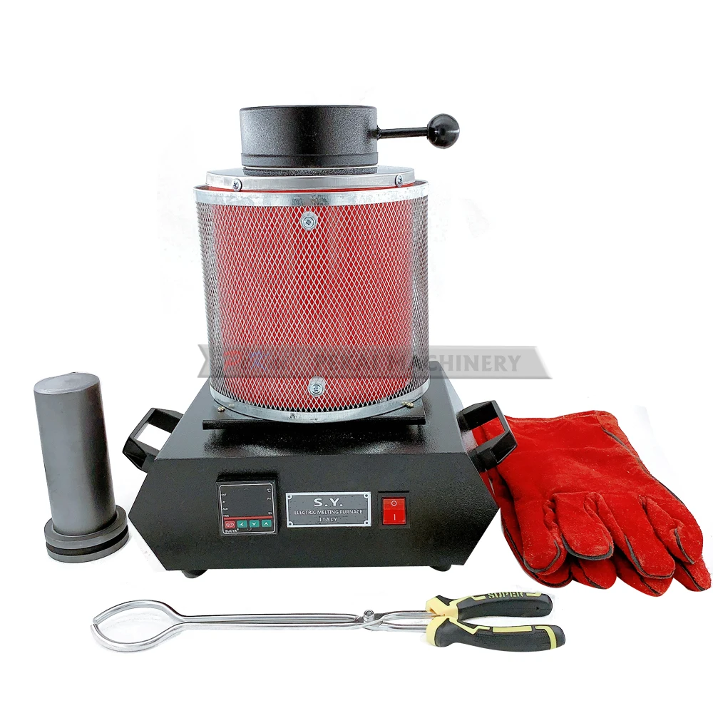 Gold Melting Furnace 3kg with Mesh for Gold Sliver Copper and Zinc