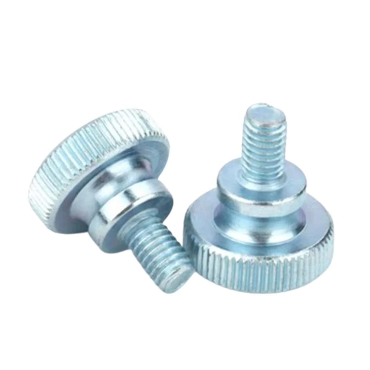 Custom M3 M4 M5 M6 Zinc Finished Nickel Aluminum Stainless Steel Brass Knurled Thumb Screw Head With Shoulder