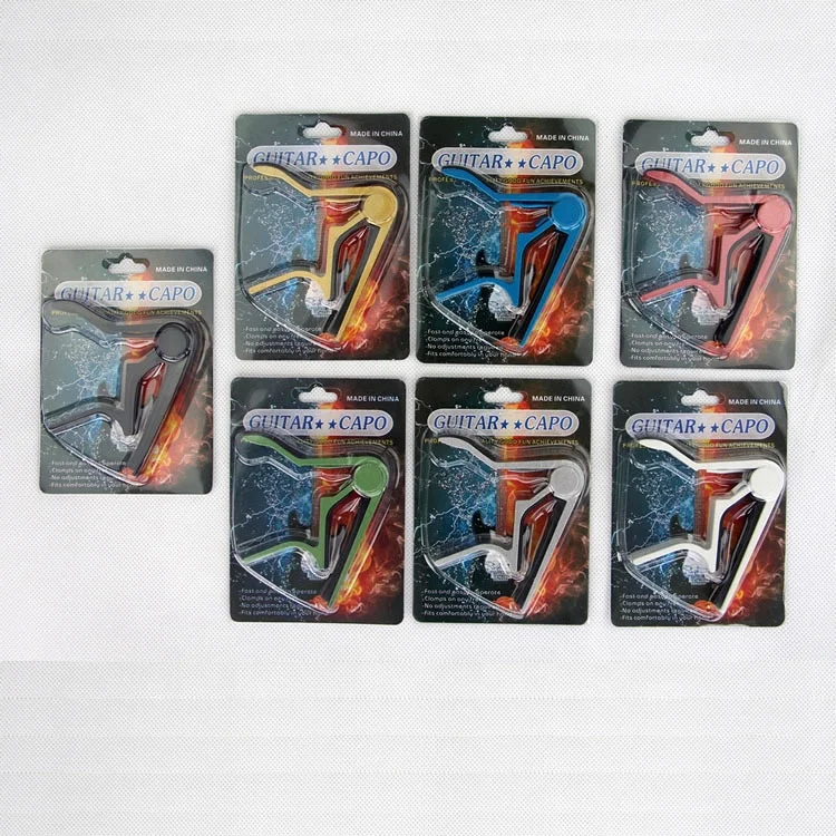 Wholesale cheap fashion mini comfortable custom acoustic electric color guitar capo