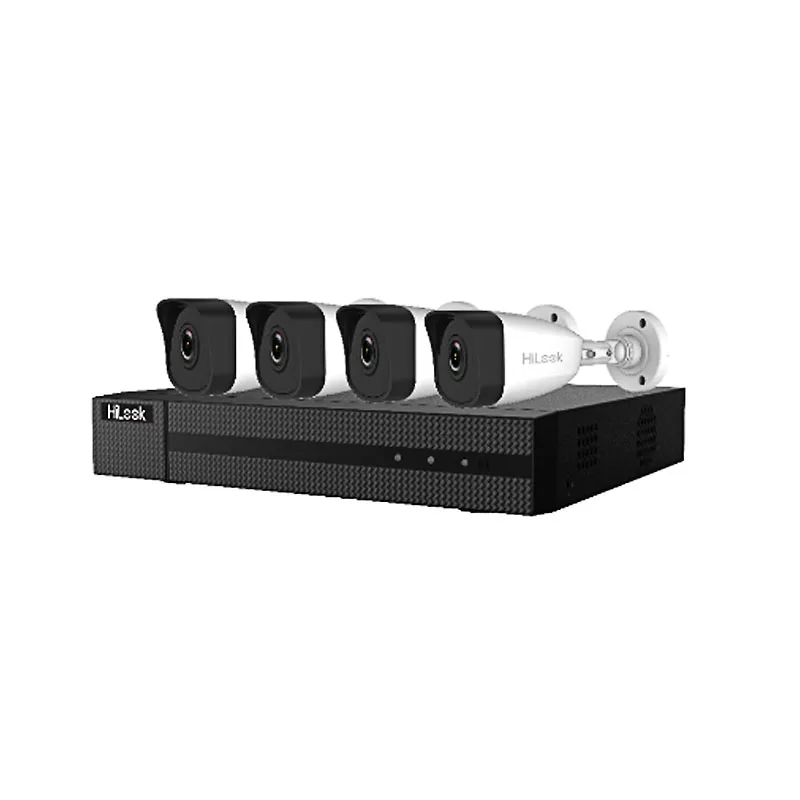 HiLook Supplier 4 Channel Bullet Kit IK-4142BH-MH/P 4ch 2MP POE IP Camera CCTV HiLook Kit
