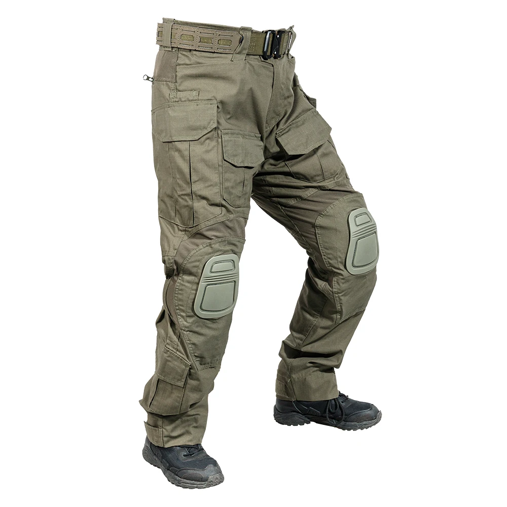 SPARK TAC Men G3 Hunting Tactical Trousers Camouflage Pants Water Proof Tactical Pants with Knee Pads