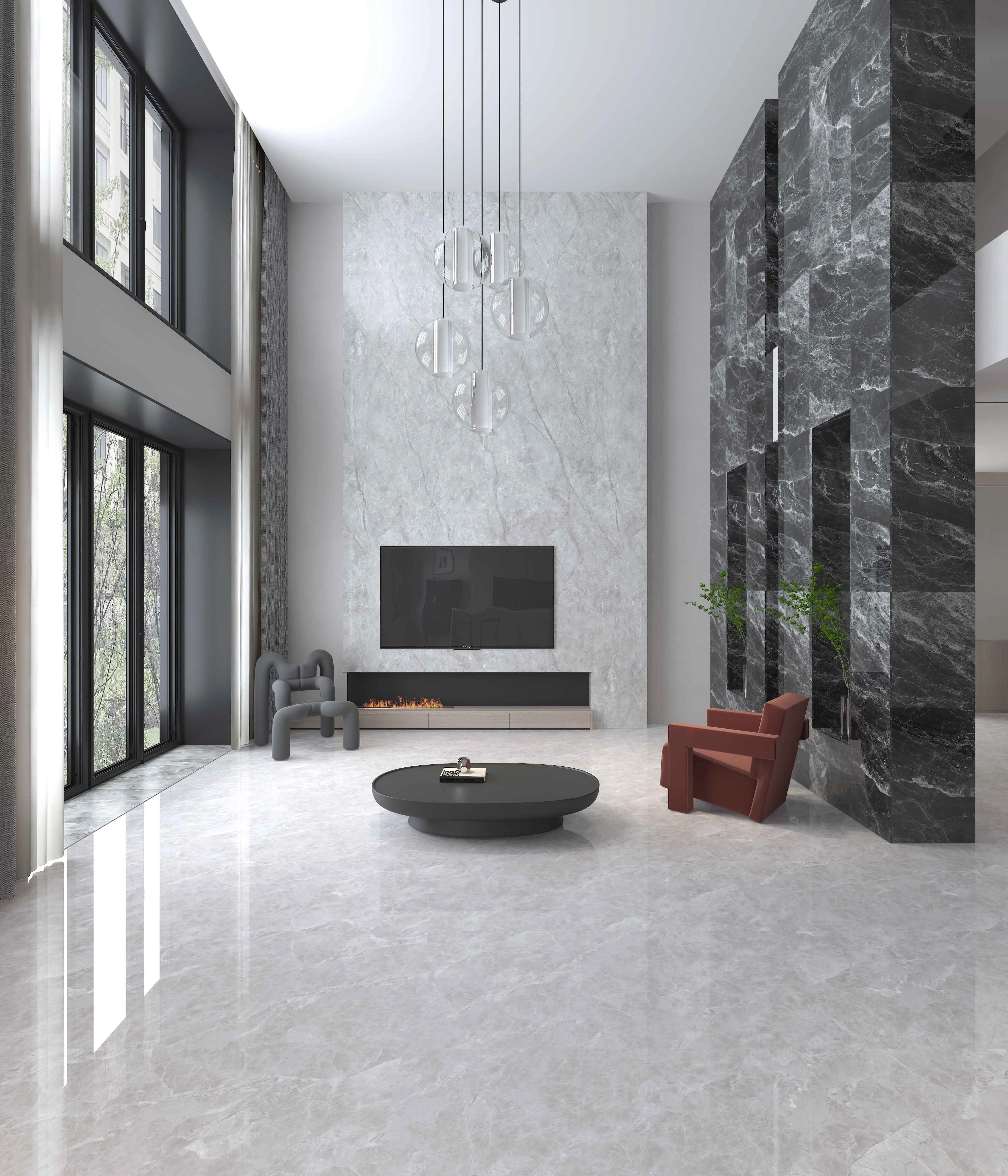 600*1200 Size New Product Style Selections Spanish Porcelain Marble Tile