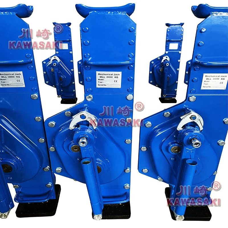 Kawasaki accept customized of 1.5ton wall mounted Rack & Pinion Jack 3ton