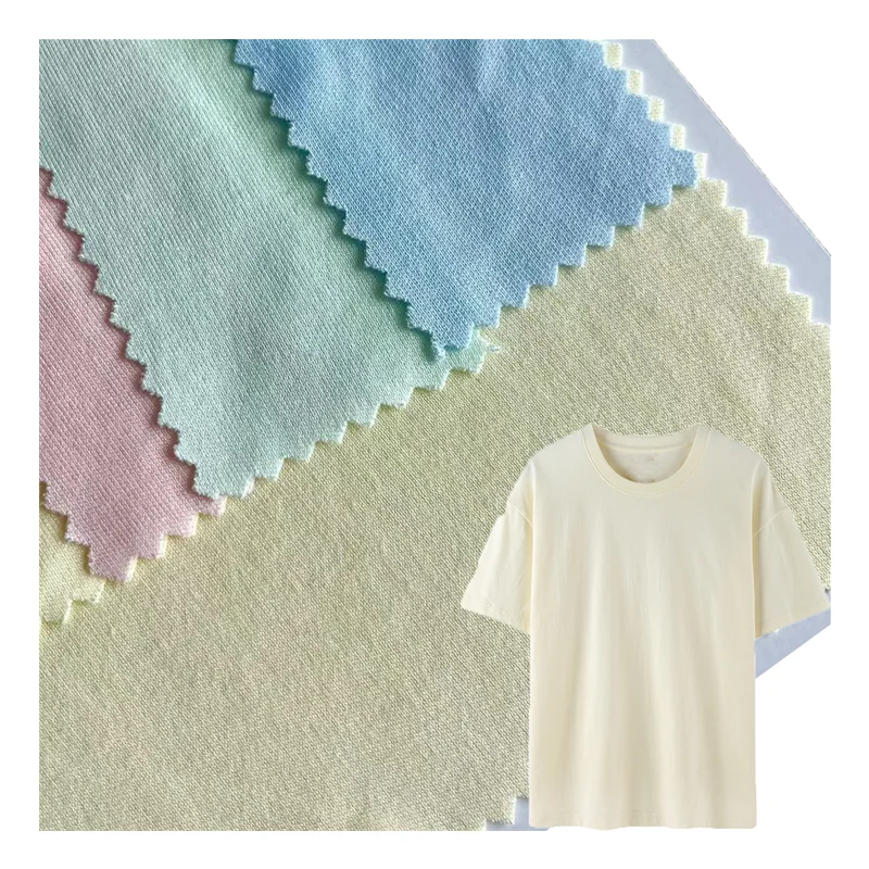 solid knitted plain soft 70 bamboo 30 organic cotton infant interlock fabric