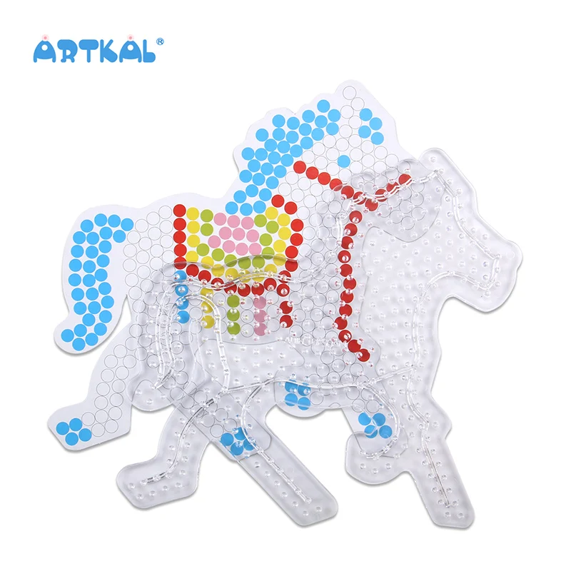 Perler лошадь идеи 5 мм Midi Хобби Diy Artkal бусины Pegboard