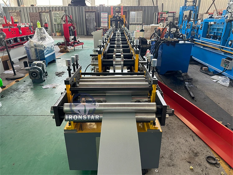 Cheaper Automatic U purlin machine U  Shape Purlin Profile Channel Making Roll Forming Machine automatic size changeable