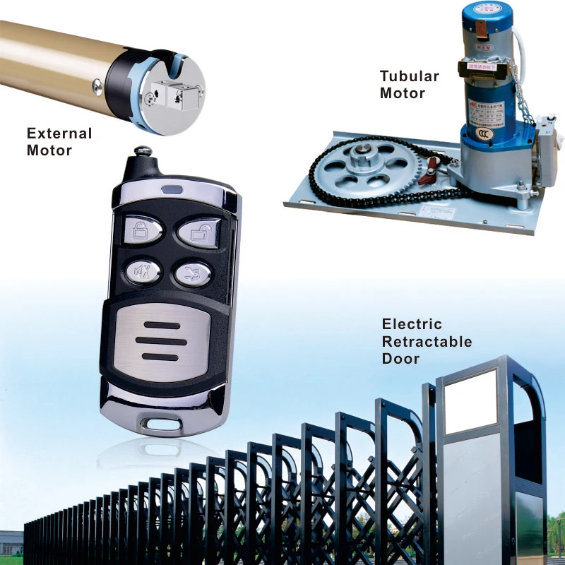 YET192 universal 4 button gate garage door opener clone touch rf silicone remote control 10 dip switch