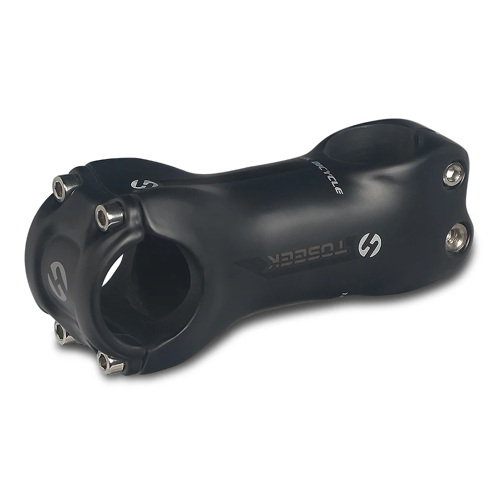 Toseek  Black Matte 31.8 Mtb Handlebar Stem 6/17Degree Bicycle Stem 70/80/90/100/110/120/130Part Bike Stemebike Carbon Stem
