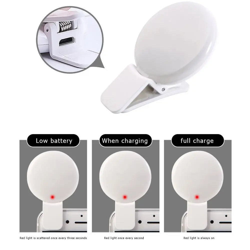 Wholesale Custom USB Charging LED round Live Beauty Fill Light for Mobile Phones Featuring Custom Logo for Video Usa