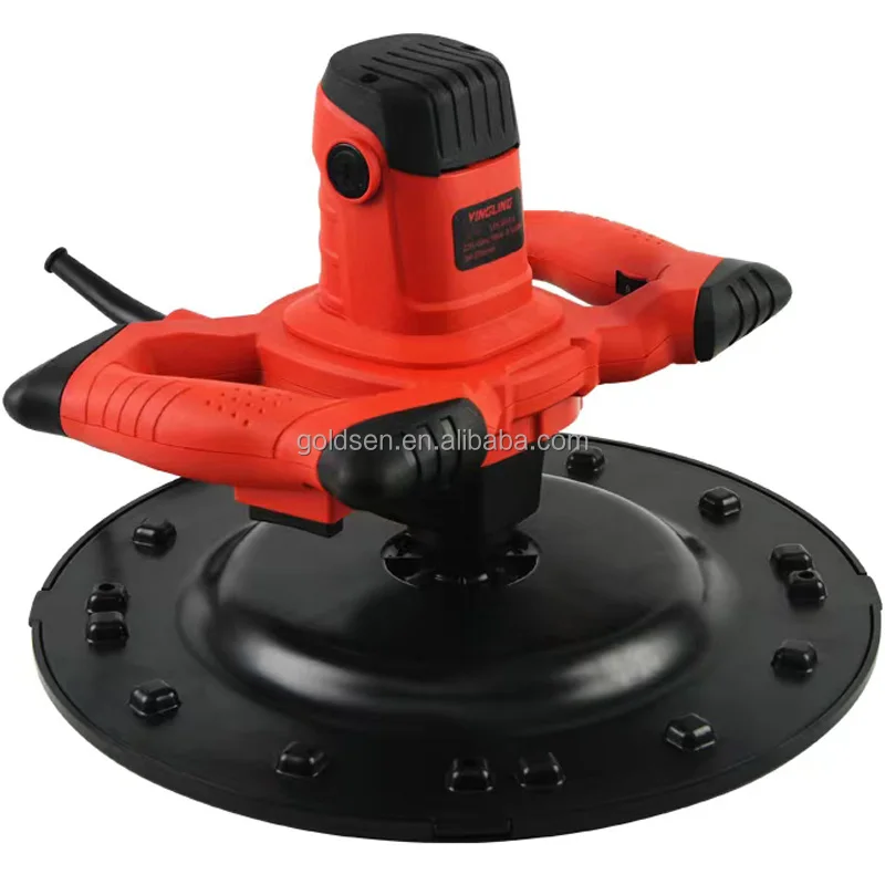 TOLHIT 110v 220v 1180w 2 in 1 Multifunction Cement Putty Paint Smoothing Sander Polisher Small Electric Concrete Mixer Machine