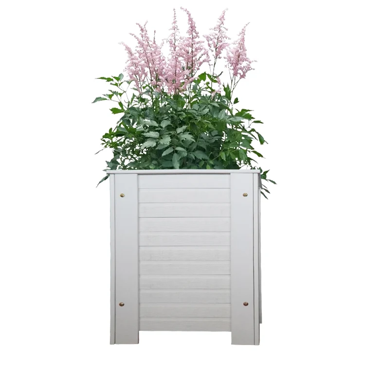 Factory wholesale Eco-friendly Large Garden Bed Plastic PVC Vinyl Flower Planter Box