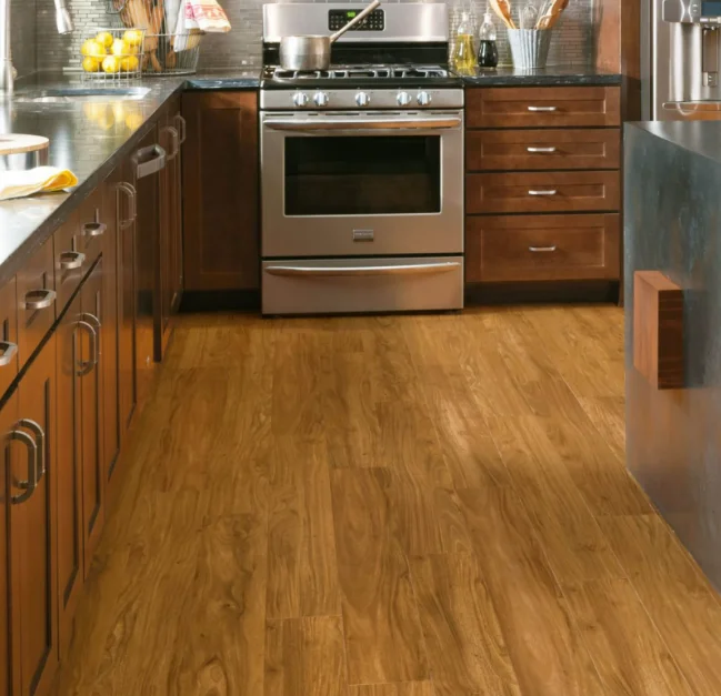 stylish wear-resistant Flooring home decoration wood grain silent pad IXPE EVA SPC rigid flooring