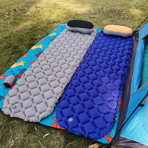 40D Nylon Outdoor Sleeping Pad Waterproof Self-Inflating Air Mattress for Camping and Hiking