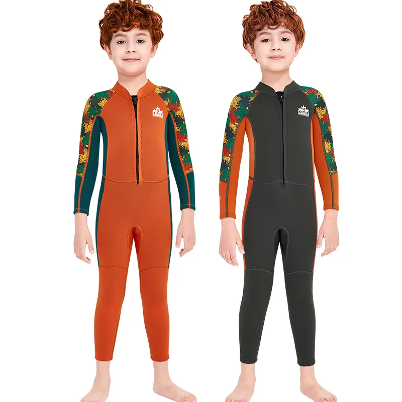 Children Wetsuits Diving Suits Neoprene Wet Suit Full Body Back Zipper Kids Diving Swimming Surfing Wetsuit