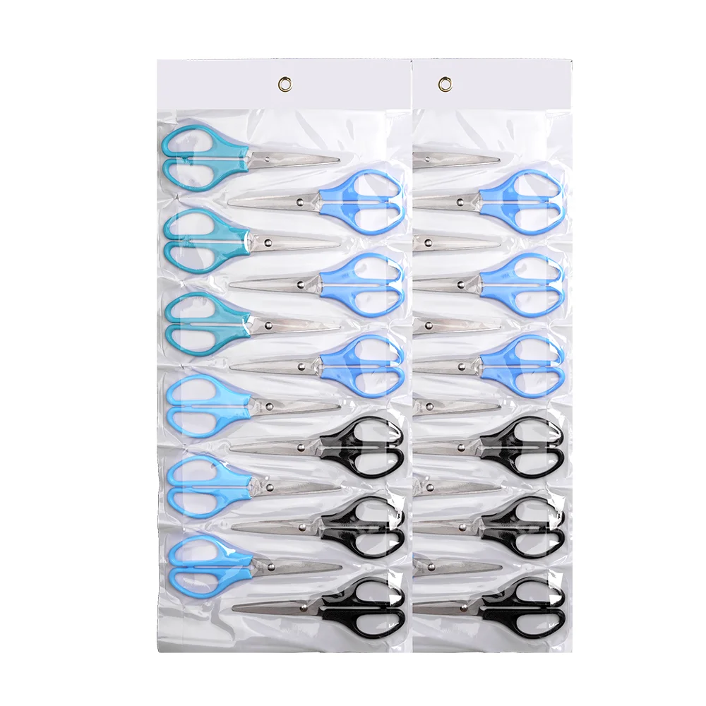 Multicolor student stationery scissors granular non-slip handle stainless steel office scissors  study office paper cutting tool