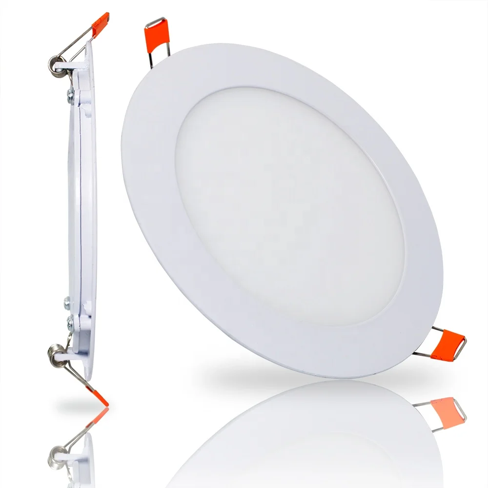 Акриловые Тонкие потолочные светильники 12 Вт, 6 дюймов, круглая квадратная Встраиваемая потолочная лампа для дома, гостиной