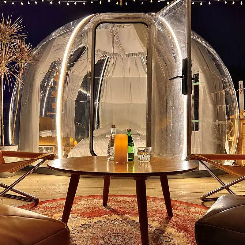 outdoor Glass Polycarbonate Dome House Glamping For Winter China Designs Bubble Dome Room
