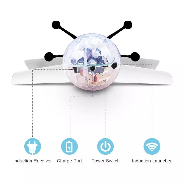 2022 Gravity sensor controller Kids Flying orb ball Infrared Induction Hand Control Mini Ufo Ball Drone Toys