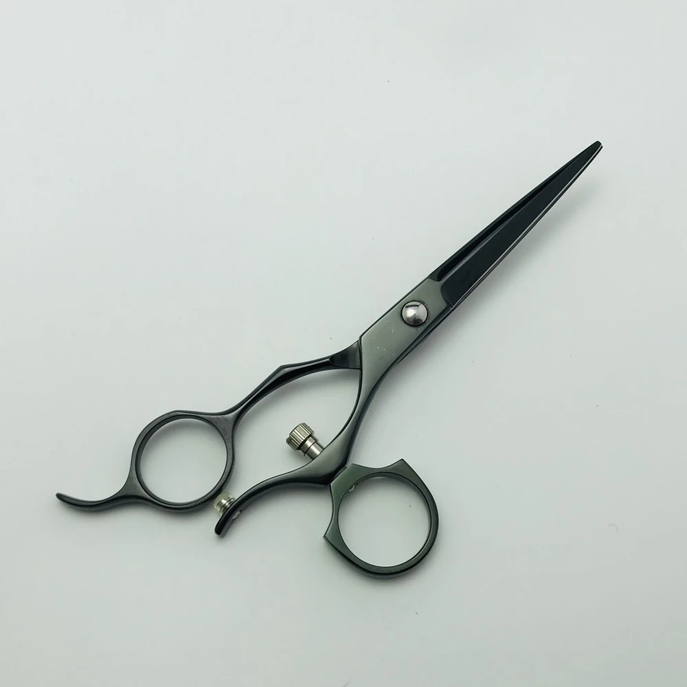Парикмахерские ножницы JA28B 5 дюйма титановые поворотные вращающиеся на 360