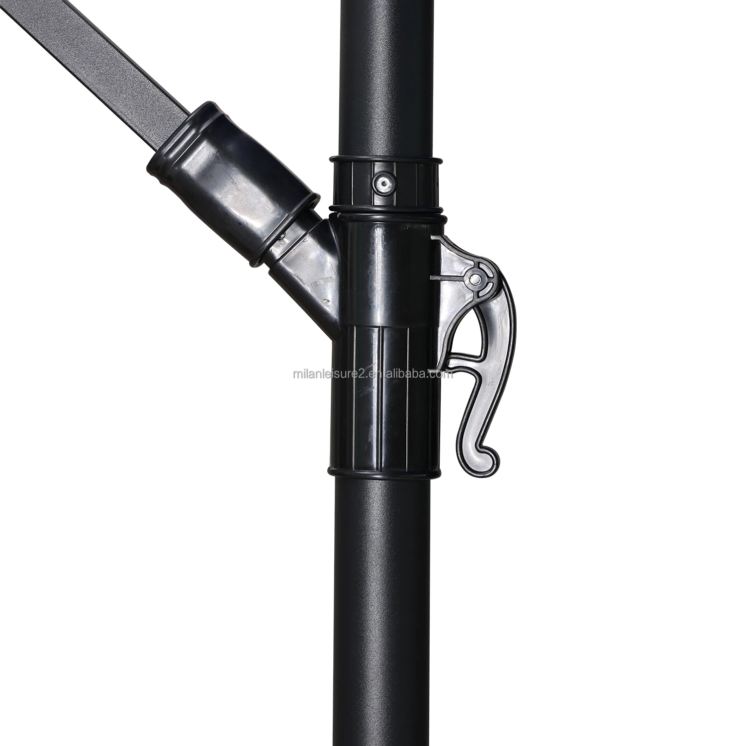 3m Outdoor Furniture Solar LED Parasol Sun Shade Cantilever Banana Hanging Umbrella