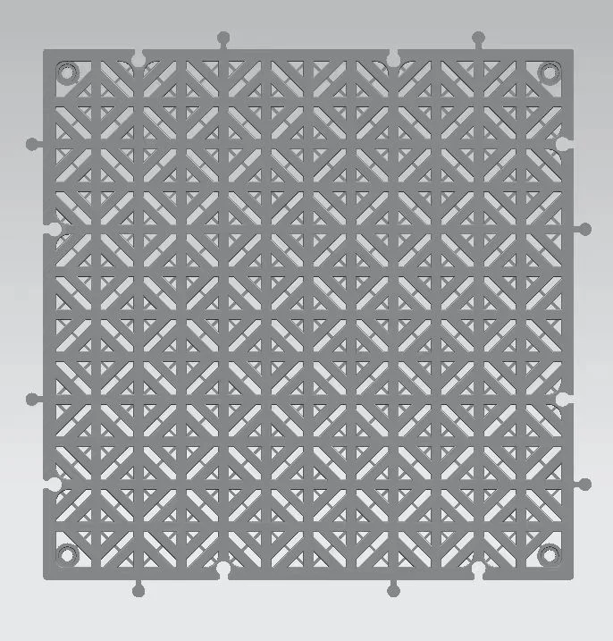 Floor grille for car wash lock type splice mats  drainage sand removal moisture proof grid board for warehouse