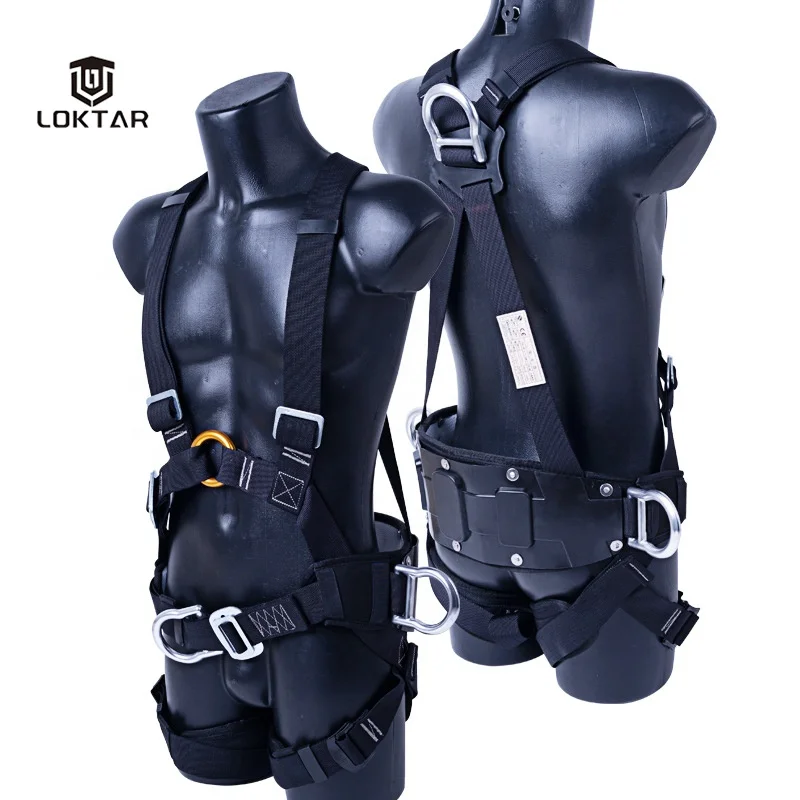 Fall Protection Safety Belt Durable Industrial Full Body Safety Harness with Back Support