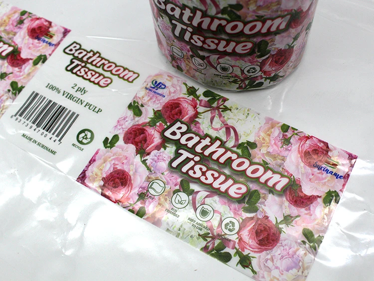 Yuanzhong Pack Toilet Paper/Bathroom Tissue Packaging Film OEM Print Laminating Flexible Plastic Custom Roll Film