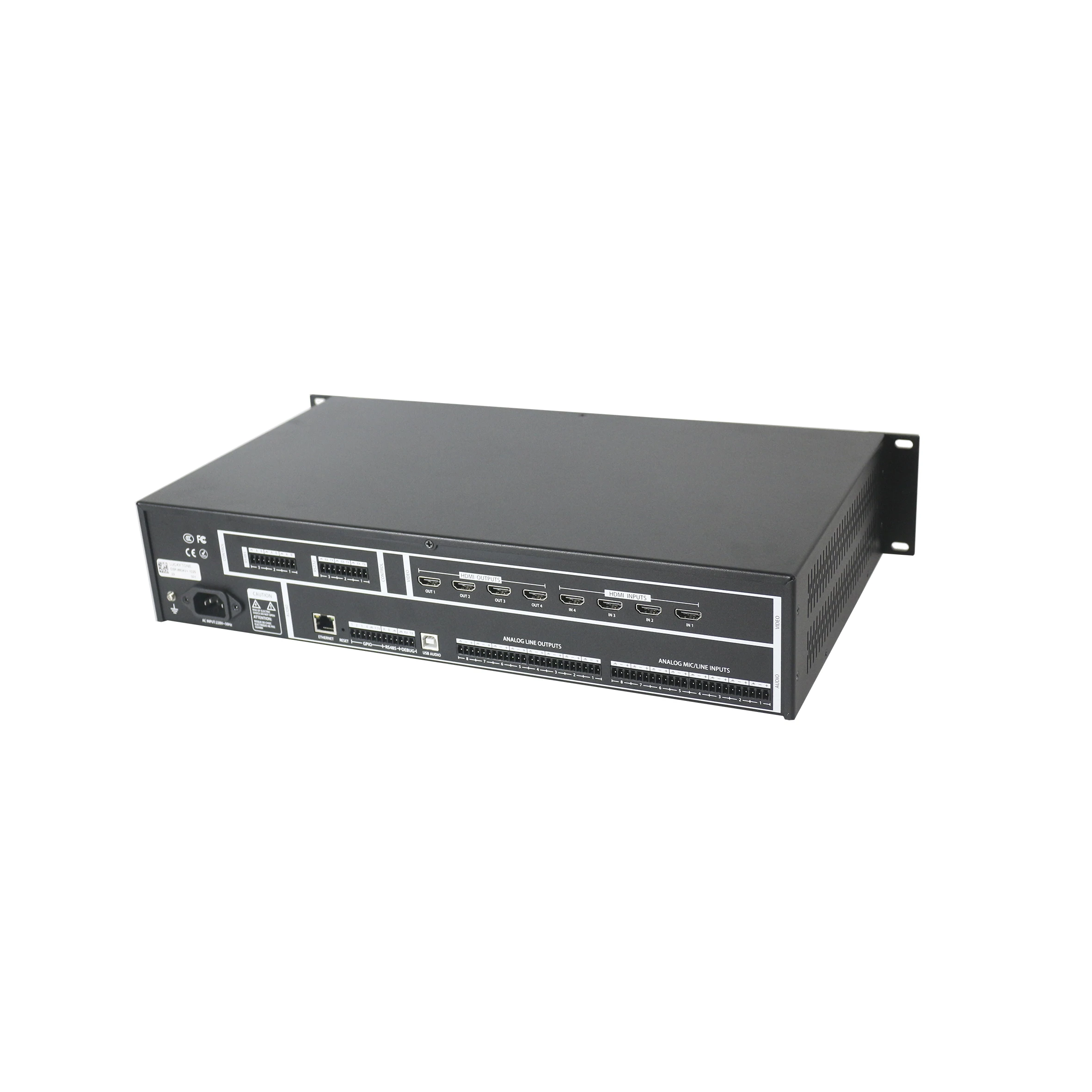 Professional Digital Audio Sound DSP Processor with 8 In 8 Out and Signal Led Equalizer Karaoke Speaker Amplifier KTV System