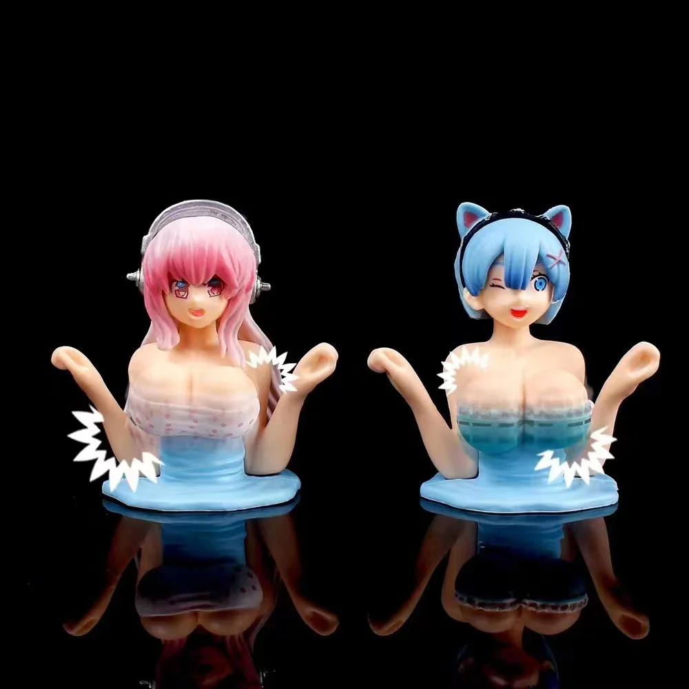 Фигурка японского аниме HUAYI GM Kawaii Re: Zero, фигурки Рем Super Sonico, грудь, встряхивание, сексуальная машина для девушек, экшн-фигурки для сексуальной девушки