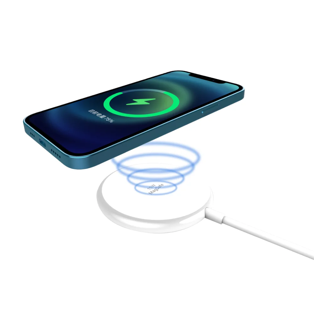 QI wireless charger Smooth aluminium alloy housing Wireless Fast Charging wireless charger magnetic function
