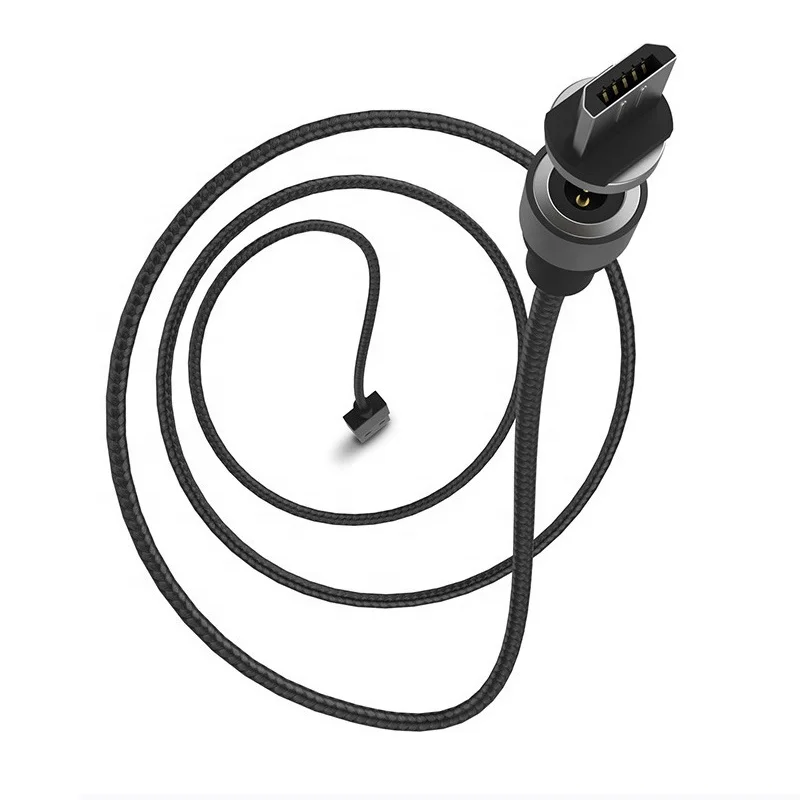 
High Quality 3 in 1 Nylon Braided Micro USB Magnetic fast charging Cable for Android for iphone for type c 