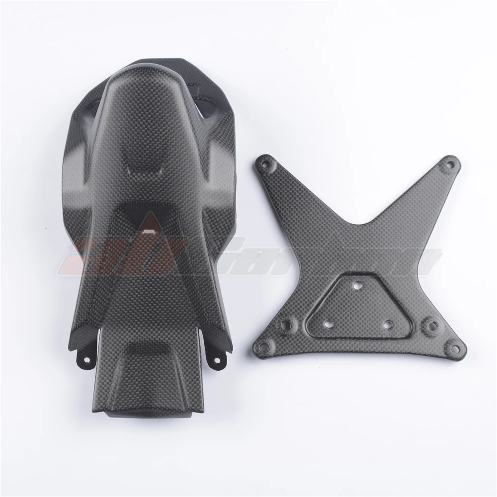 Motorcycle Number Plate Holder Cowl Fairing Carbon Fiber Forged For Ducati Multistrada 1200 1260 2017-2019