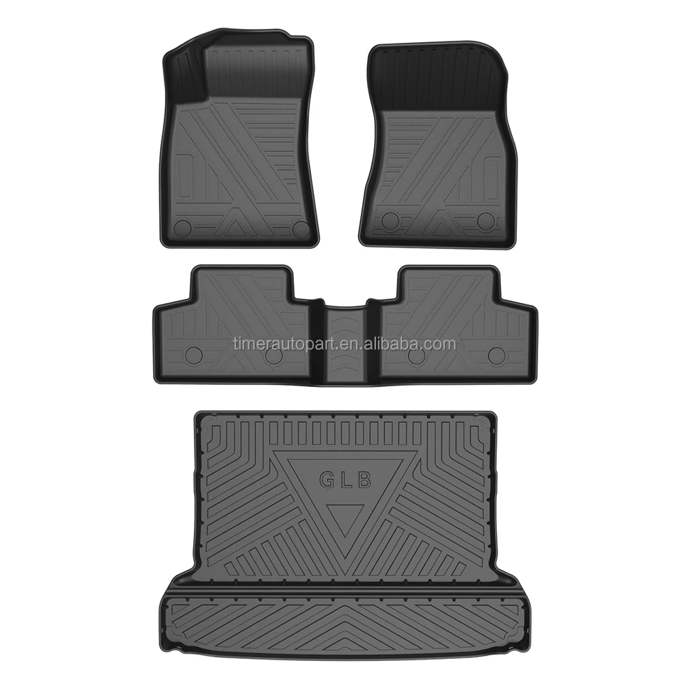 Oem Odm All Weather Floor Mats Tpe 3D Aftermarket Original Car Replacement Liner Tpo Carpet For 2022 Mercedes Benz Glc 300 C300