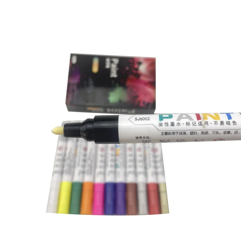 Permanent non-toxic oil based drawing paining markers pen set for kids adults daily using on multiple material