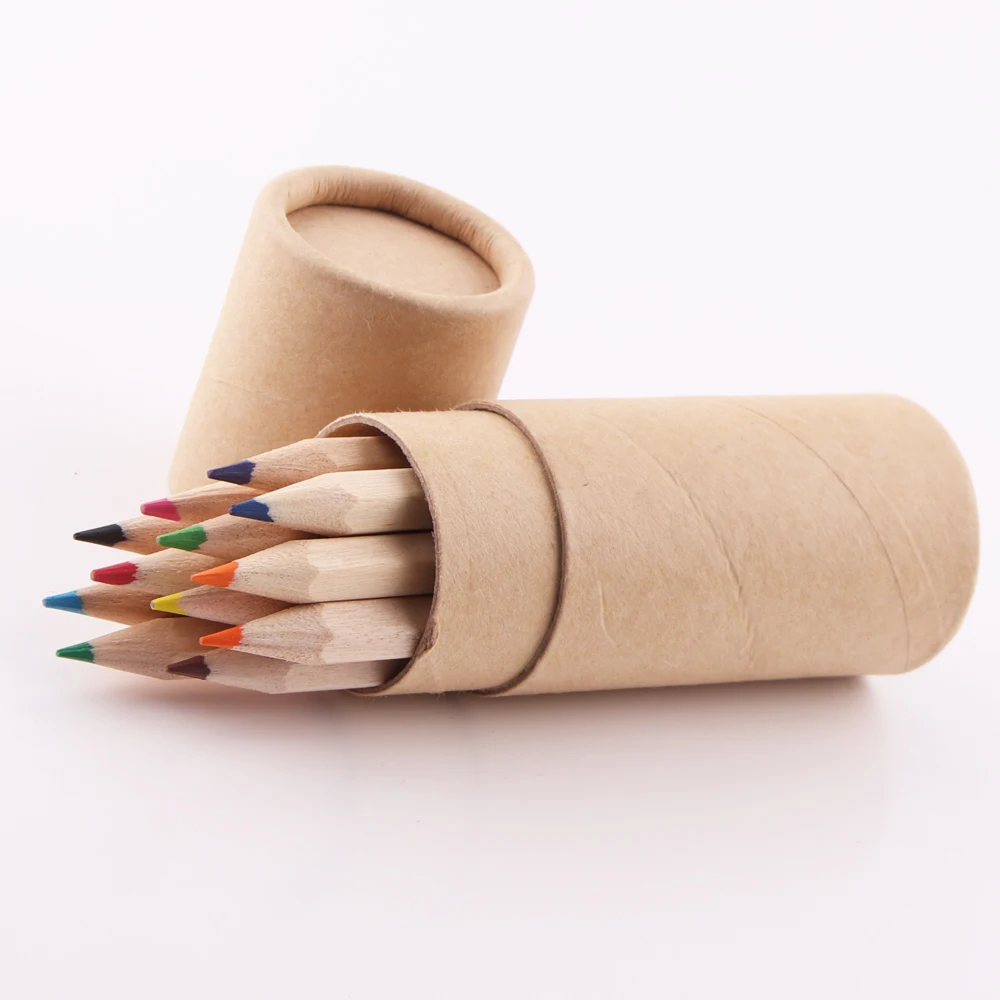 Mini 12pcs natural color pencil set drawing pencil colour set colour pencil set