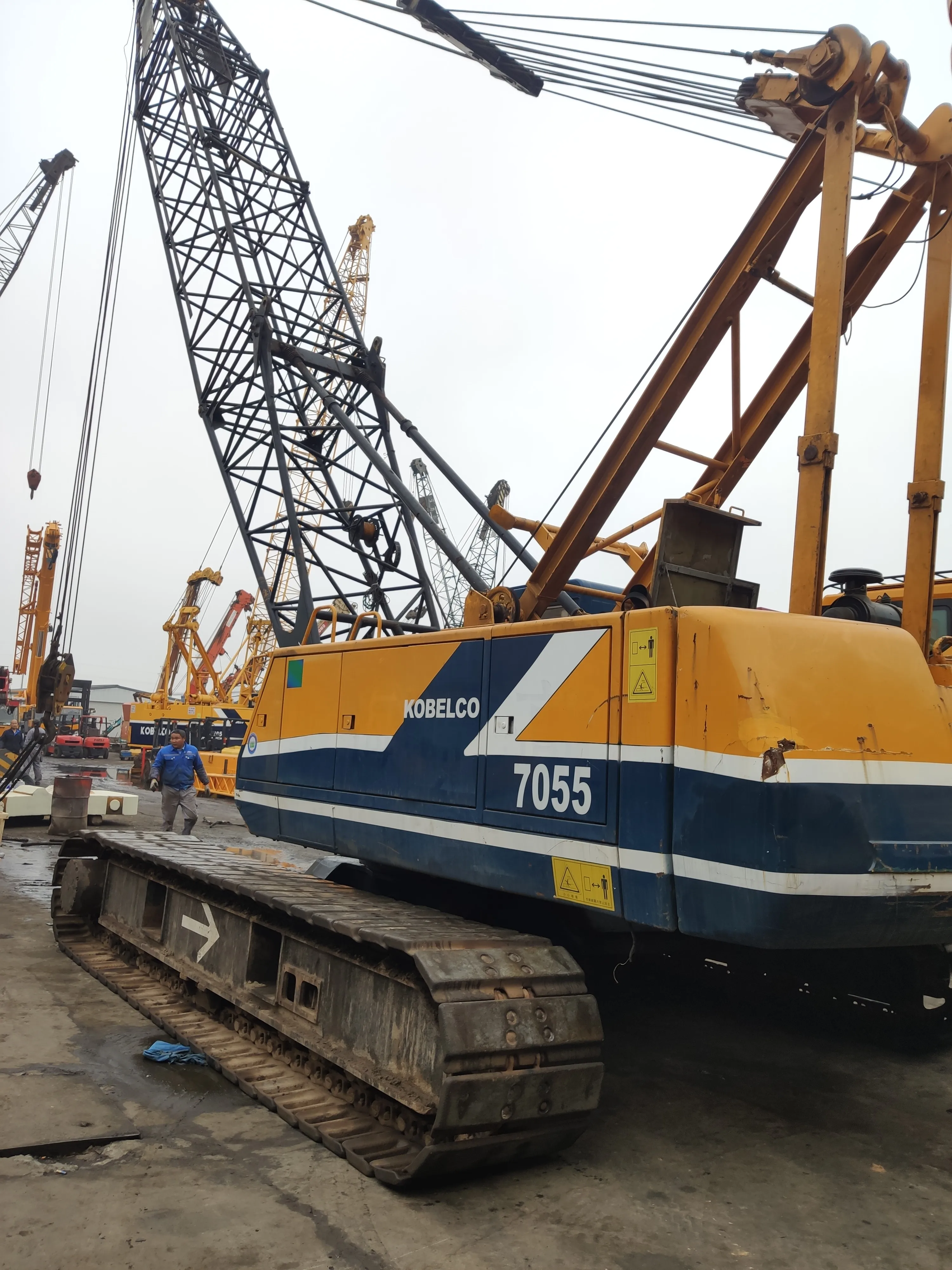 original Ko belco 55 ton mobile crane 7055