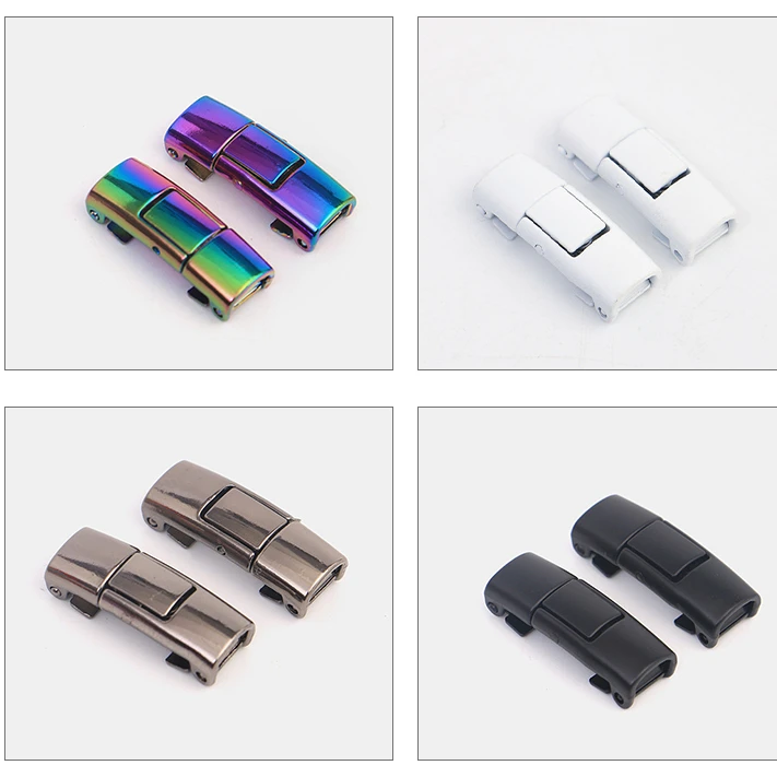 Vtie Wholesale High Quality Metal Press Buckle No Tie Shoelace Metal Buckle Metal Press Buckle Aglet