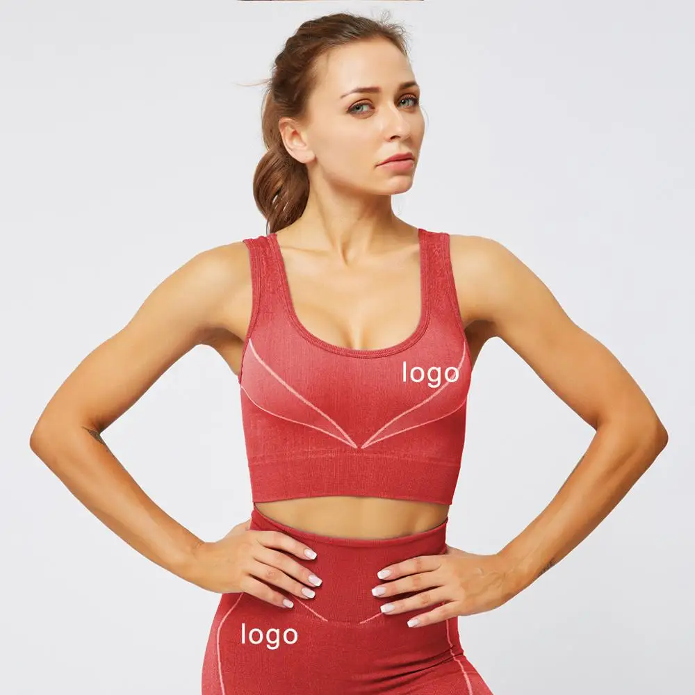 
2020 Yoga Apparel Wholesale Crop Top Gym Seamless Activewear Yoga Gym Yoga Sport Seamless Crop Top Tank Top Woman 
