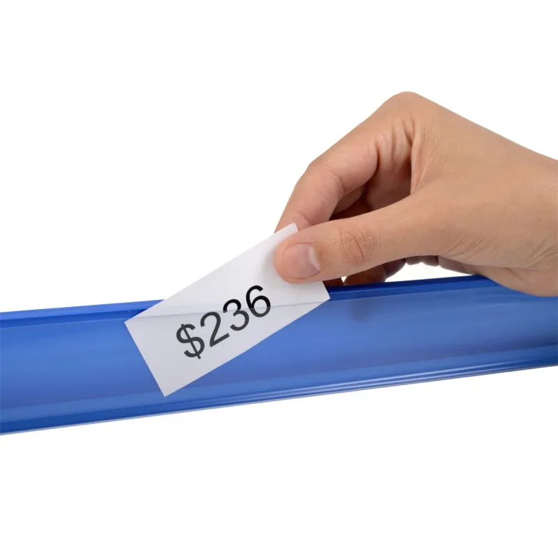 Recycled Data Strip Price Tag Holder Clip for supermarket shelf